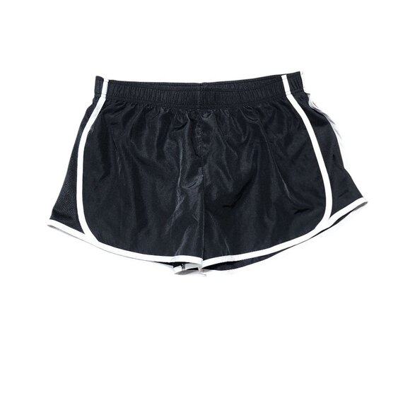 Member's‎ Mark Black Athletic Running Shorts White Piping Trim Women L - Picture 1 of 8